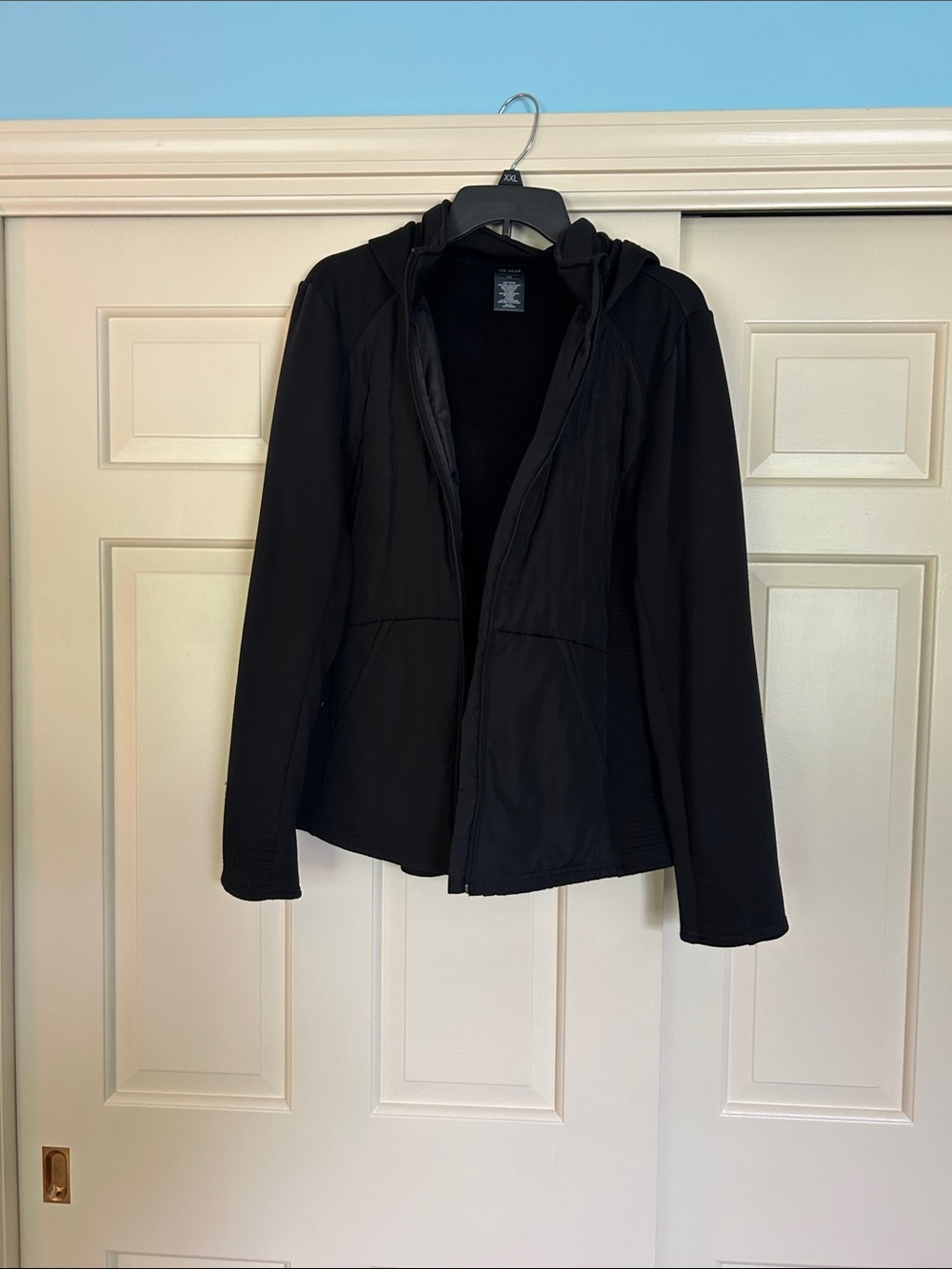 tek gear Black Hooded Bomber Jacket